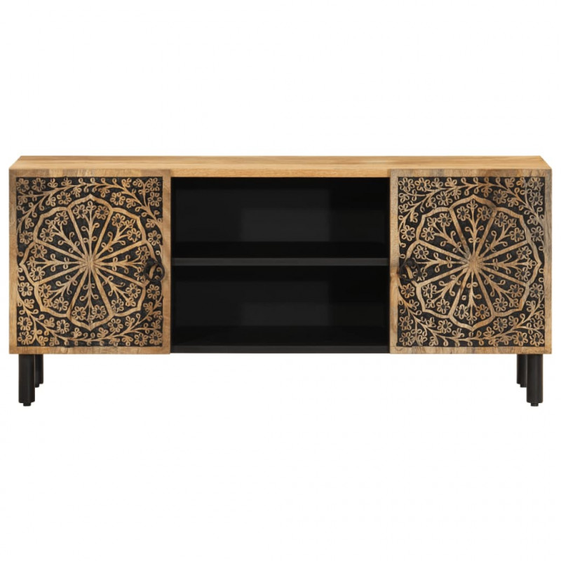 Szafka pod telewizor, 105x33x46 cm, lite drewno mango