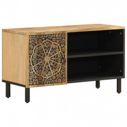 Szafka pod telewizor, 80x31x46 cm, lite drewno mango