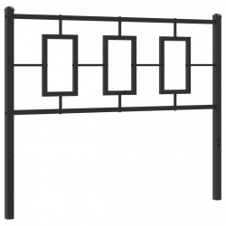 Metalowe wezgłowie, czarne, 107 cm