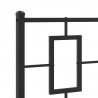 Metalowe wezgłowie, czarne, 107 cm