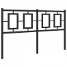 Metalowe wezgłowie, czarne, 135 cm