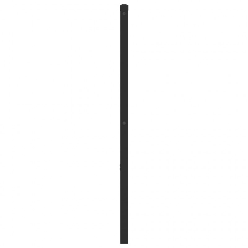 Metalowe wezgłowie, czarne, 135 cm