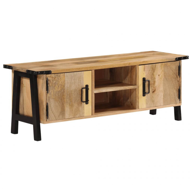 Szafka pod telewizor, 110x35x40 cm, lite drewno mango
