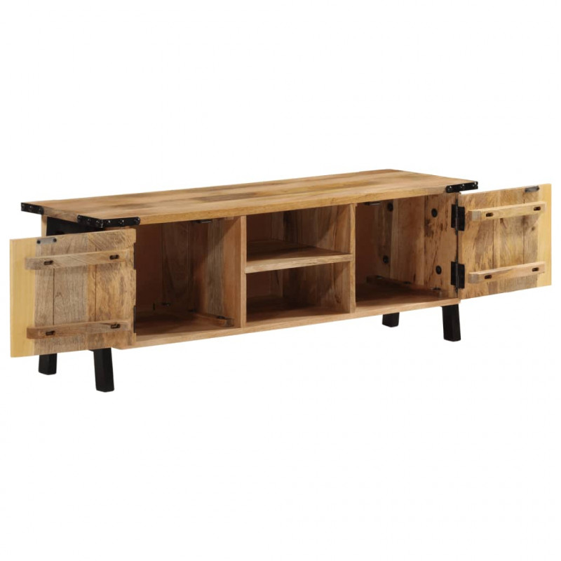 Szafka pod telewizor, 110x35x40 cm, lite drewno mango
