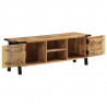 Szafka pod telewizor, 110x35x40 cm, lite drewno mango