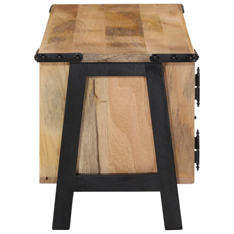 Szafka pod telewizor, 110x35x40 cm, lite drewno mango