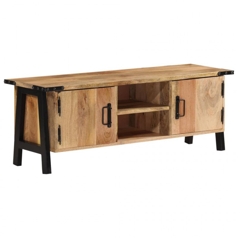 Szafka pod telewizor, 110x35x40 cm, lite drewno mango