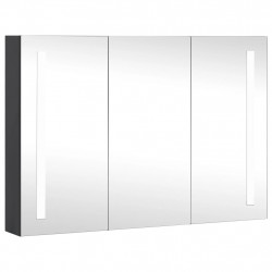 Szafka łazienkowa z lustrem i LED, 89x14x62 cm