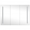 Szafka łazienkowa z lustrem i LED, 89x14x62 cm