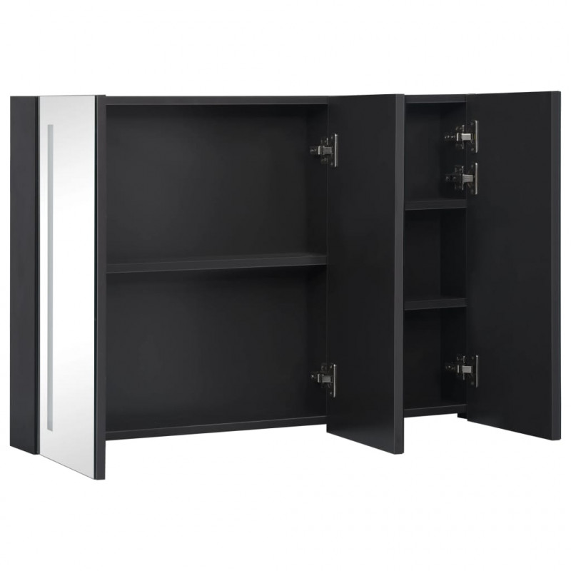 Szafka łazienkowa z lustrem i LED, 89x14x62 cm