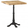 Stolik bistro, 60x60x77 cm, surowe drewno mango