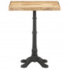 Stolik bistro, 60x60x77 cm, surowe drewno mango