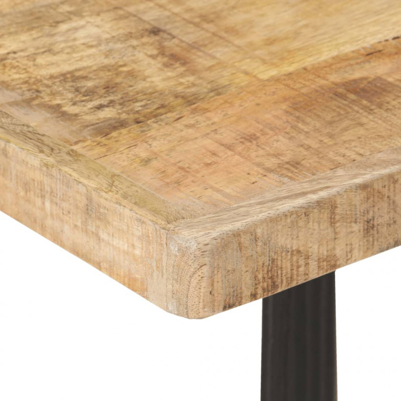 Stolik bistro, 60x60x77 cm, surowe drewno mango