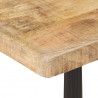 Stolik bistro, 60x60x77 cm, surowe drewno mango