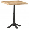 Stolik bistro, 60x60x77 cm, surowe drewno mango