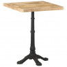 Stolik bistro, 60x60x77 cm, surowe drewno mango