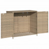Szafka ogrodowa, beżowa, 83x45x76 cm, polirattan