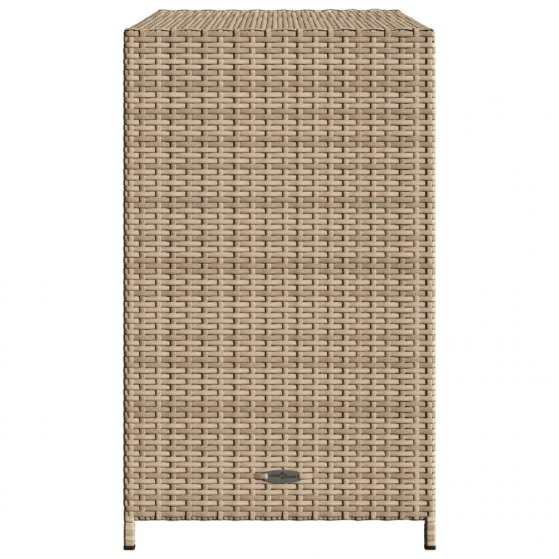 Szafka ogrodowa, beżowa, 83x45x76 cm, polirattan