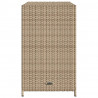 Szafka ogrodowa, beżowa, 83x45x76 cm, polirattan