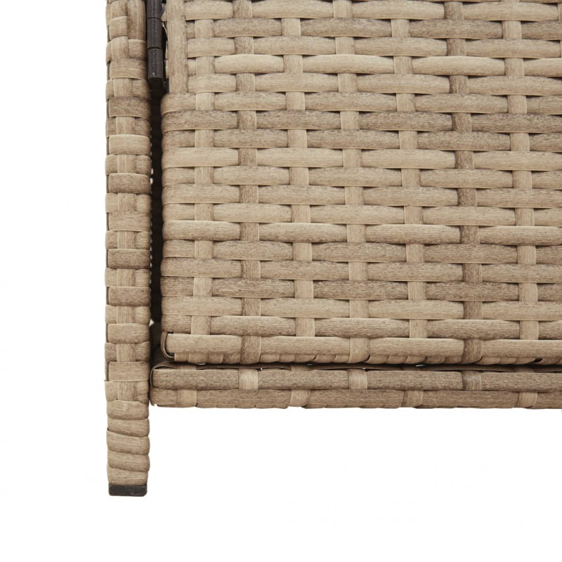 Szafka ogrodowa, beżowa, 83x45x76 cm, polirattan