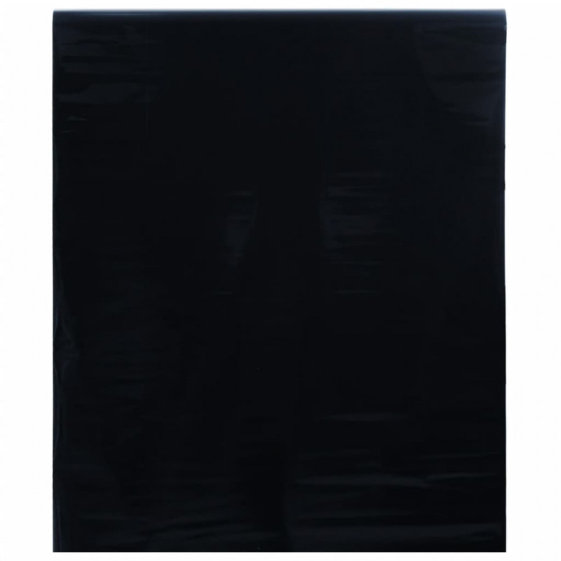 Folia okienna statyczna, matowa, czarna, 45x2000 cm, PVC