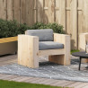 Fotel ogrodowy, 79x60x62 cm, lite drewno sosnowe
