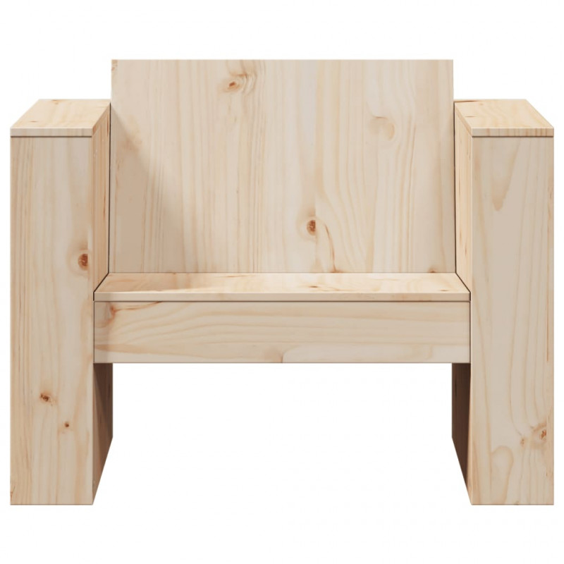 Fotel ogrodowy, 79x60x62 cm, lite drewno sosnowe