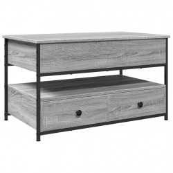 Stolik kawowy, szary dąb sonoma, 85x50x50 cm