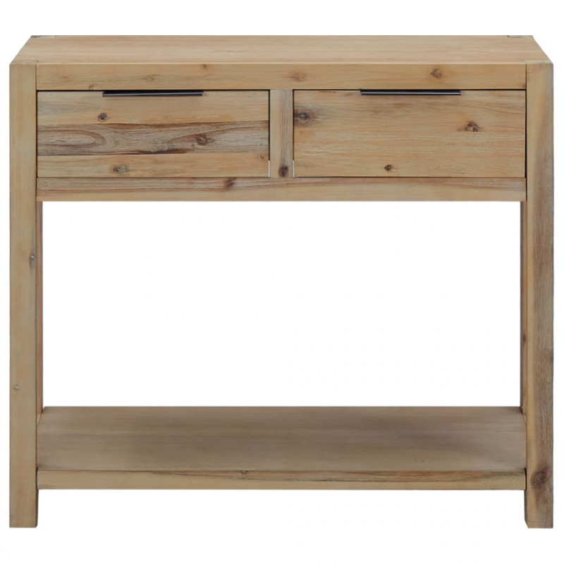 Stolik typu konsola, 82 x 33 x 73 cm, lite drewno akacjowe