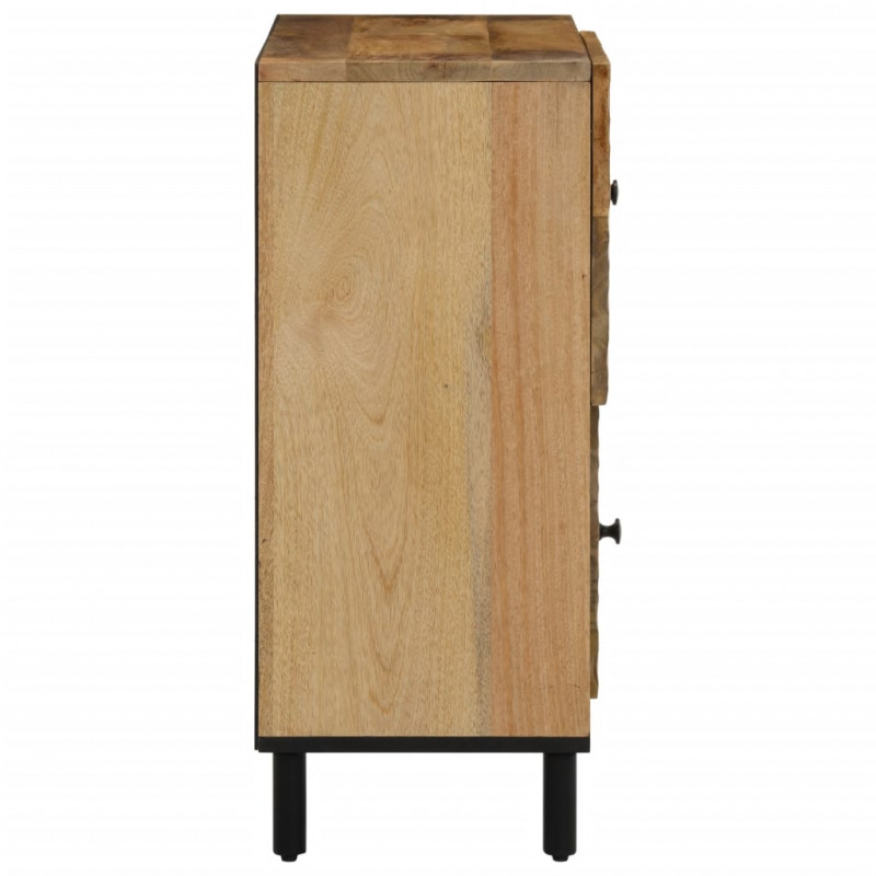 Szafka, 80x33x75 cm, lite drewno mango