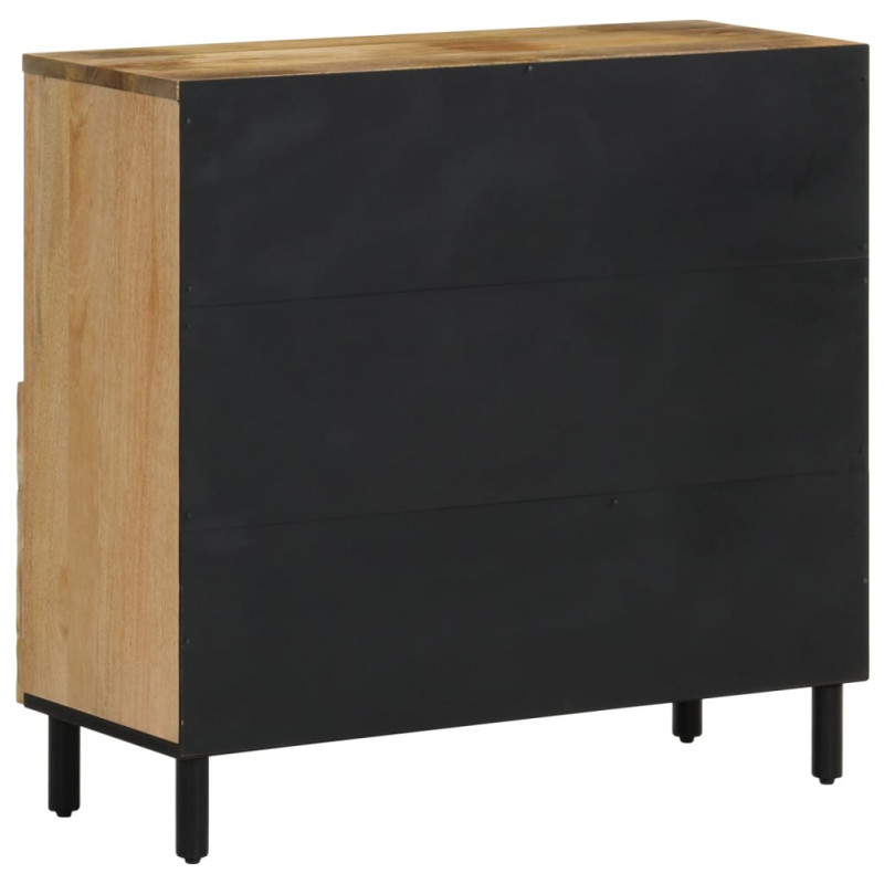 Szafka, 80x33x75 cm, lite drewno mango
