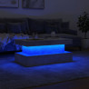 Stolik kawowy z oświetleniem LED, szarość betonu, 90x50x40 cm