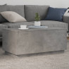 Stolik kawowy z oświetleniem LED, szarość betonu, 90x50x40 cm