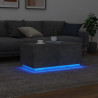 Stolik kawowy z oświetleniem LED, szarość betonu, 90x50x40 cm