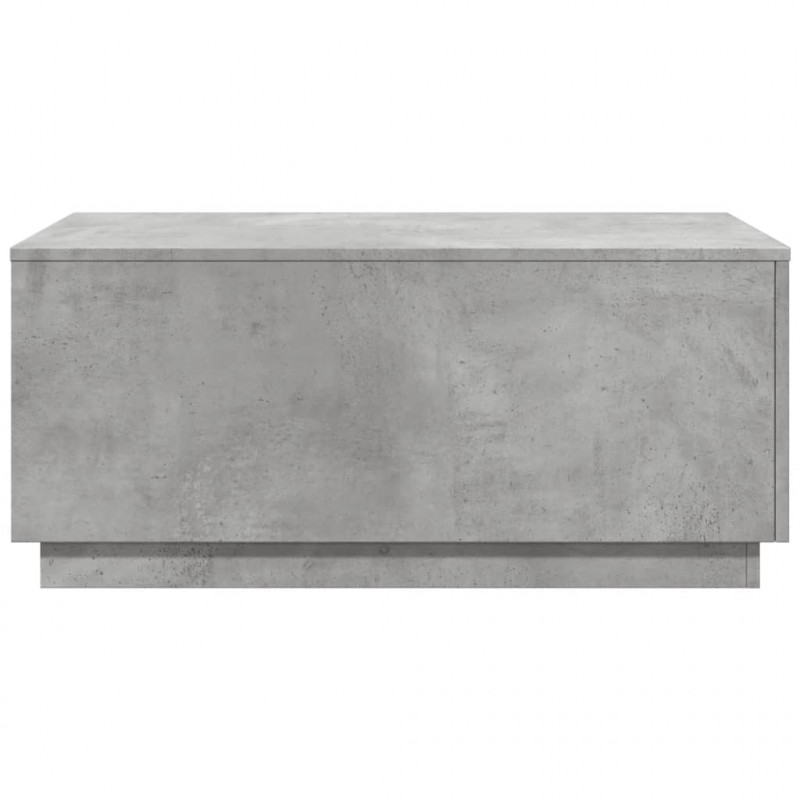 Stolik kawowy z oświetleniem LED, szarość betonu, 90x50x40 cm