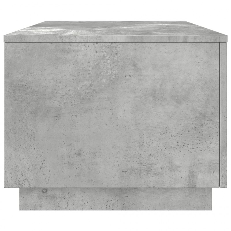 Stolik kawowy z oświetleniem LED, szarość betonu, 90x50x40 cm