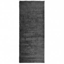 Dywan z długim włosiem PAMPLONA, antracytowy, 80x200 cm