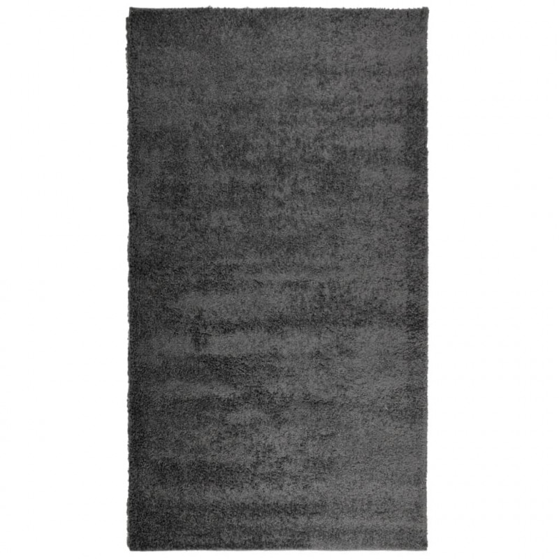 Dywan z długim włosiem PAMPLONA, antracytowy, 60x110 cm