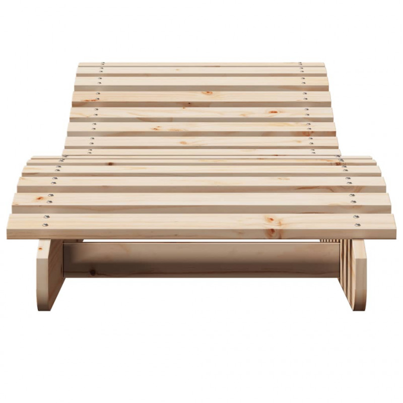 Leżak, 205x60x31,5 cm, lite drewno sosnowe