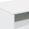 Stolik kawowy z podświetleniem LED, biały, 90x49x40 cm