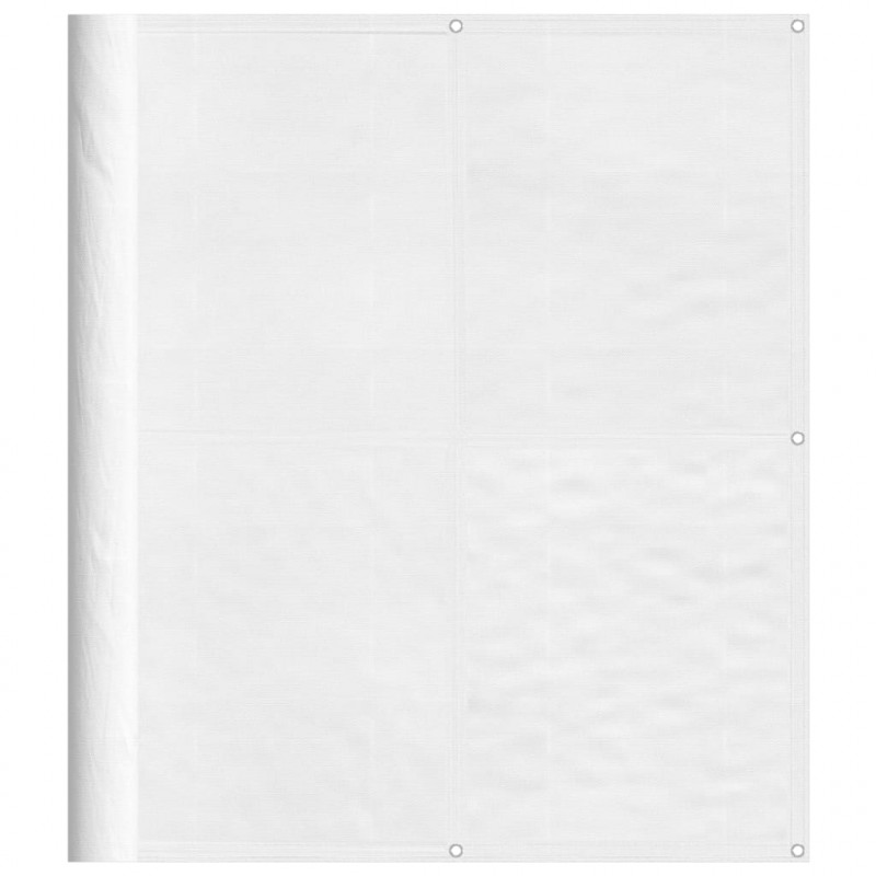 Parawan balkonowy, biały, 120x1000 cm, 100% poliester Oxford