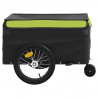 Przyczepka rowerowa, czarno-zielona, 45 kg, żelazo
