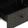 Szafka pod telewizor, czarna, 100x33x46 cm, lite drewno mango
