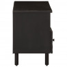 Szafka pod telewizor, czarna, 100x33x46 cm, lite drewno mango