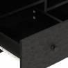 Szafka pod telewizor, czarna, 100x33x46 cm, lite drewno mango