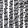 Zasłona przeciwko owadom, szaro-czarno-biała, 100x220, szenil