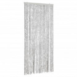 Zasłona przeciwko owadom, szara, 90x220 cm, szenil