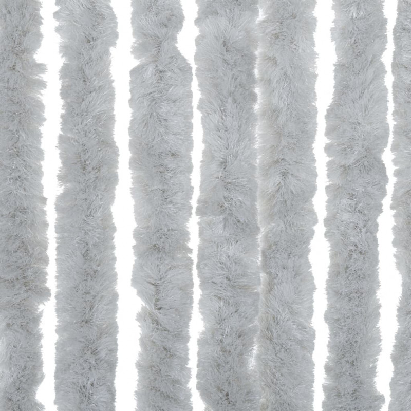 Zasłona przeciwko owadom, szara, 90x220 cm, szenil