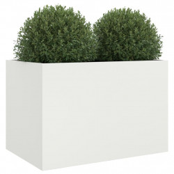Donica, biała, 62x47x46 cm, stal