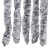 Zasłona przeciwko owadom, biało-szara, 100x200 cm, szenil